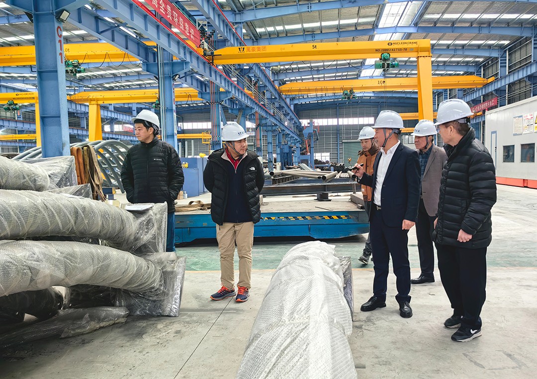 中國鋼結構協會空間結構分會領導專家一行蒞臨萬豪考察指導工作 中國鋼結構協會空間結構分會領導專家一行蒞臨萬豪考察指導工作