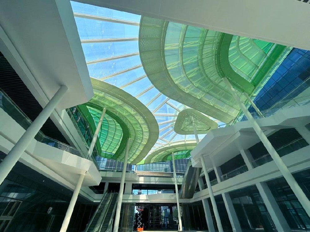 杭州爆紅新地標！鋼膜結構茶香穹頂！