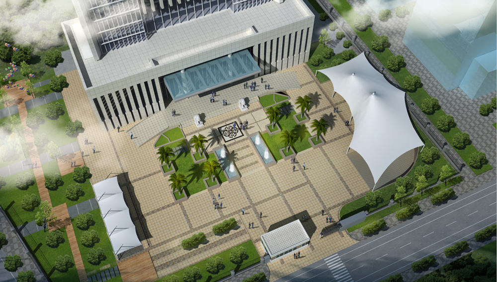 膜結構象山香溢辦公樓